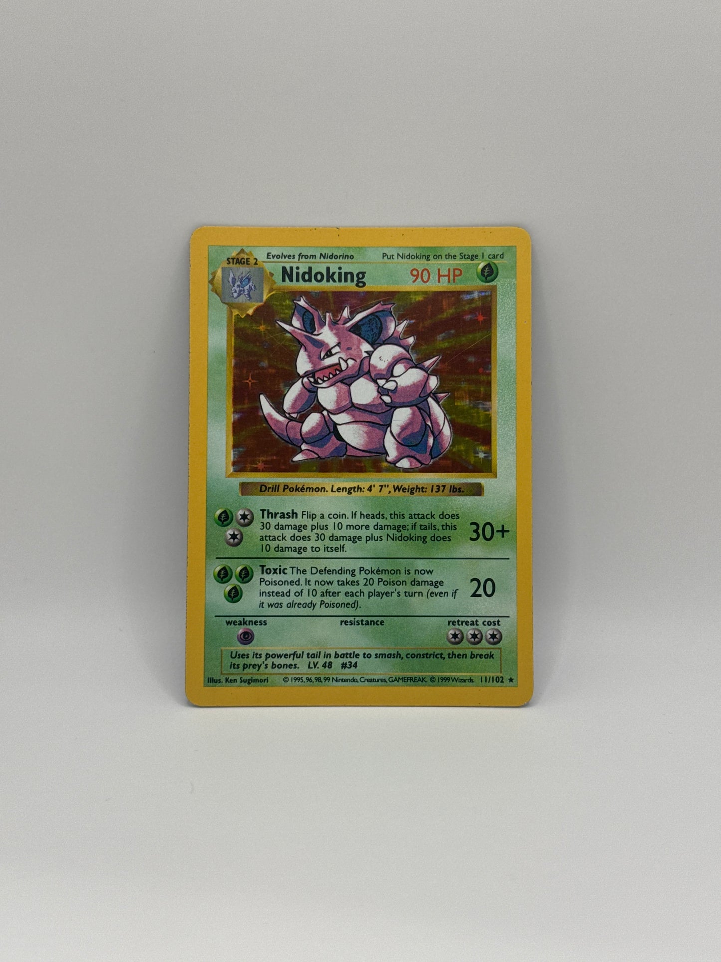 Nidoking Base Set Shadowless 11/102 (MP)