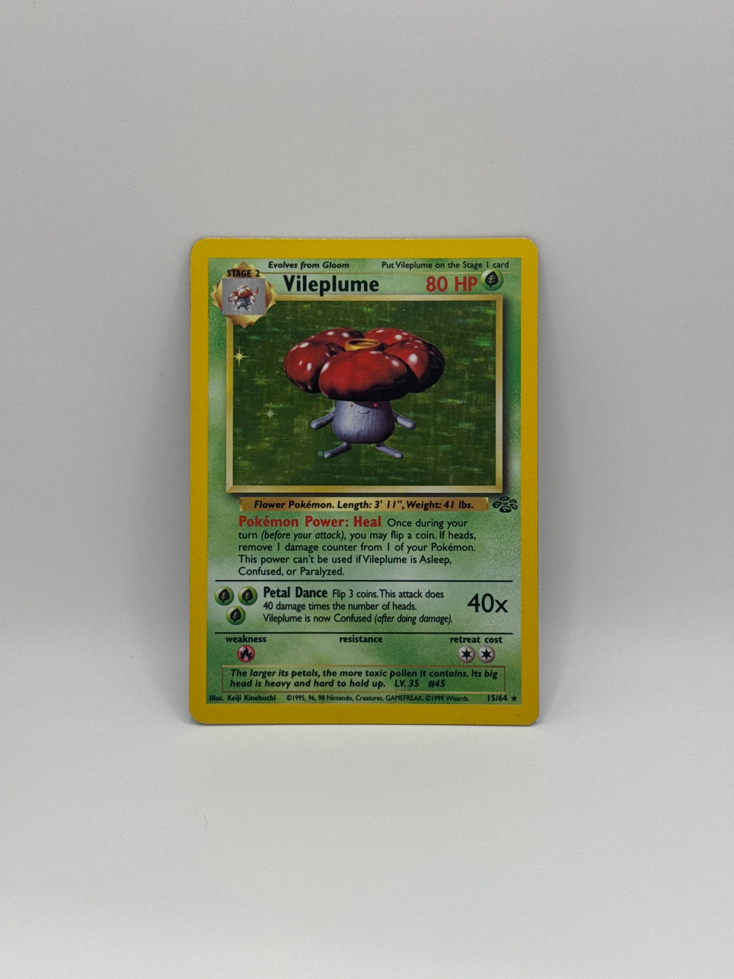 Vileplume Base Set 15/64 (MP-)