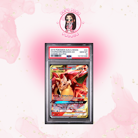 Charizard & Braixen Gx #22 Psa 10