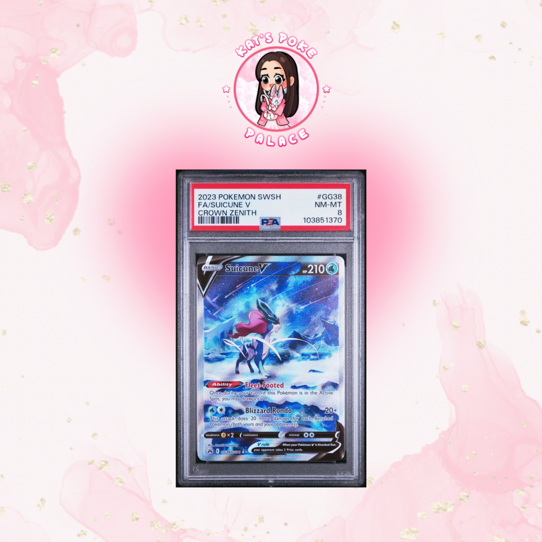 Suicune V #GG38 Psa 8